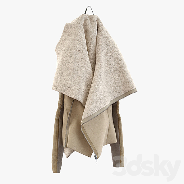 Sheepskin Coat 3ds Max - thumbnail 1