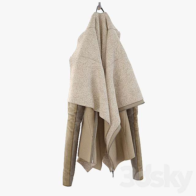 Sheepskin Coat 3DSMax File - thumbnail 1