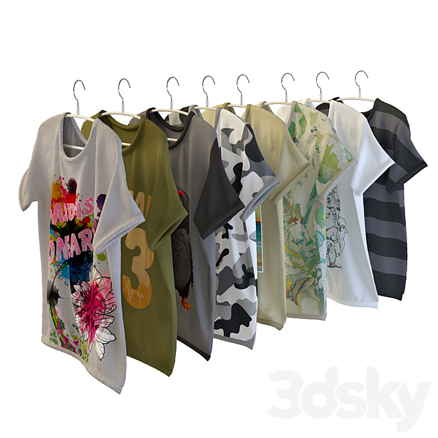 Shirts _ T-Shirts 3DSMax File - thumbnail 1