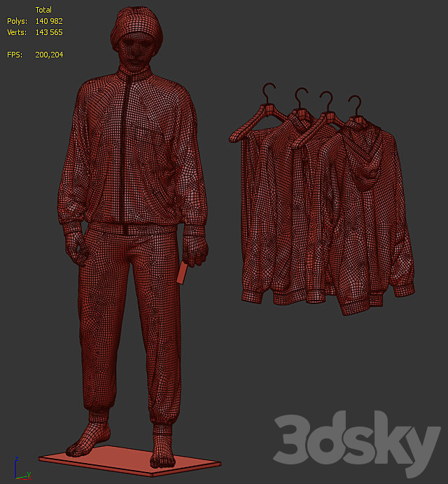 Sport suit 3DSMax File - thumbnail 6