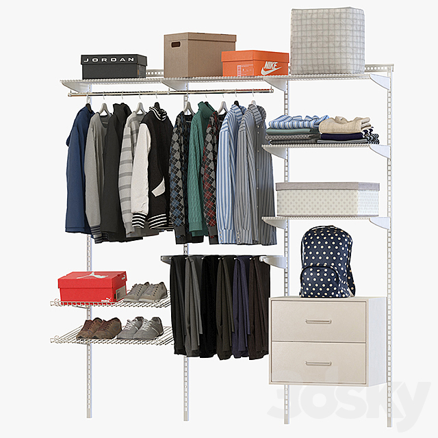 Storage System Clothes 3DSMax File - thumbnail 1