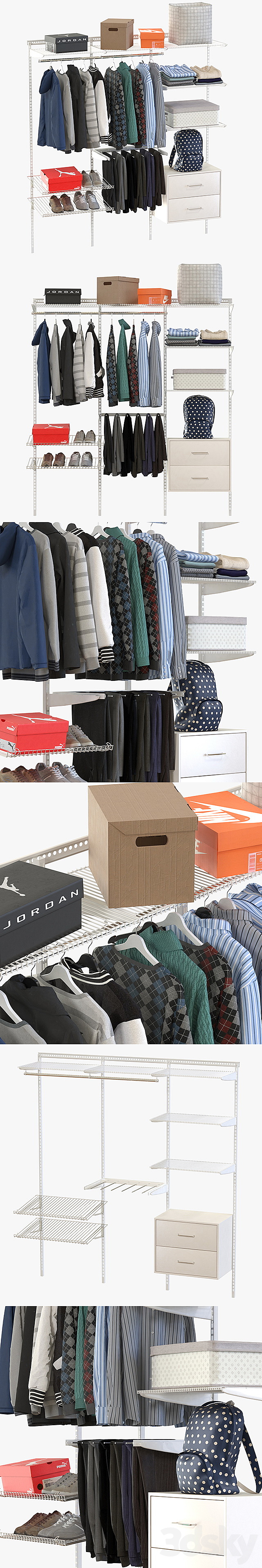 Storage System Clothes 3DSMax File - thumbnail 2