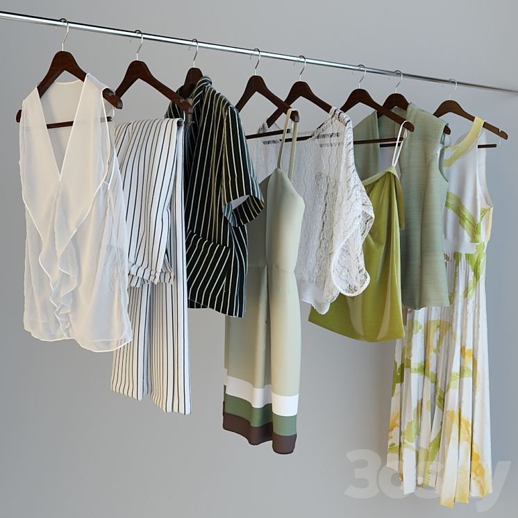 Summer clothes 3DS Max - thumbnail 1