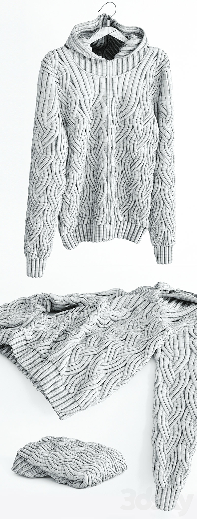 Sweater 2 3DS Max Model - thumbnail 3