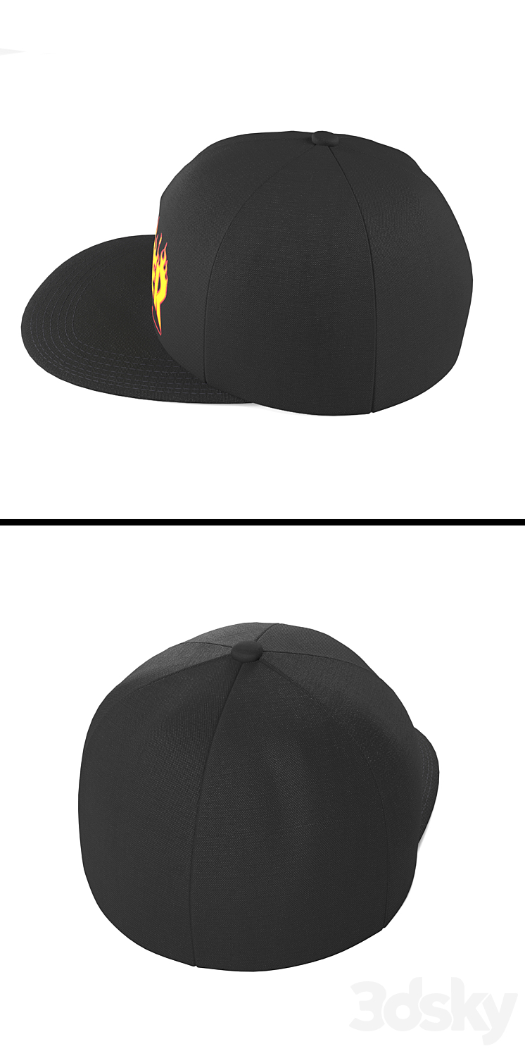 thrasher cap 3DS Max - thumbnail 2