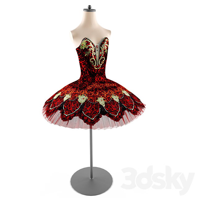 Tutu for ballet “Carmen” – “Carmen” 3ds Max - thumbnail 1