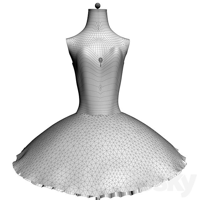 Tutu for ballet “Carmen” – “Carmen” 3ds Max - thumbnail 3