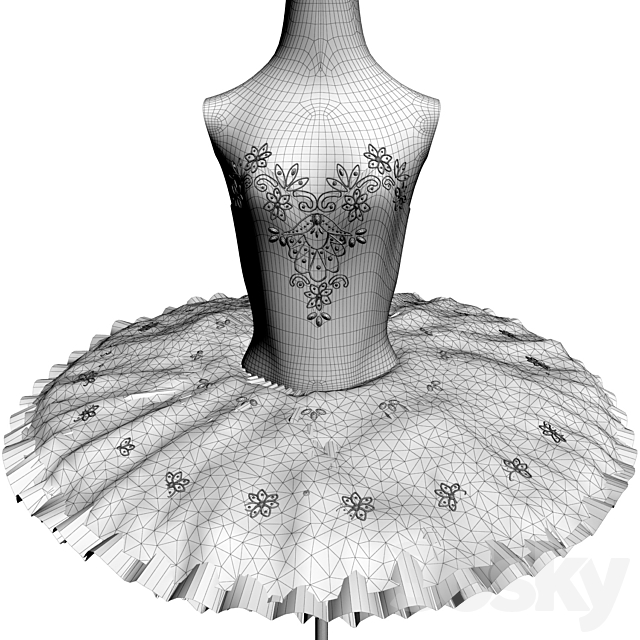 Tutu for ballet Raymonda – Raymonda 3ds Max - thumbnail 3