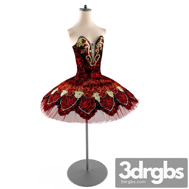 Tutu For Ballet Tsarmen Carmen 2 3dsmax Download - thumbnail 1