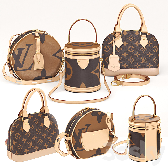 Vuitton set 2 3DSMax File - thumbnail 1