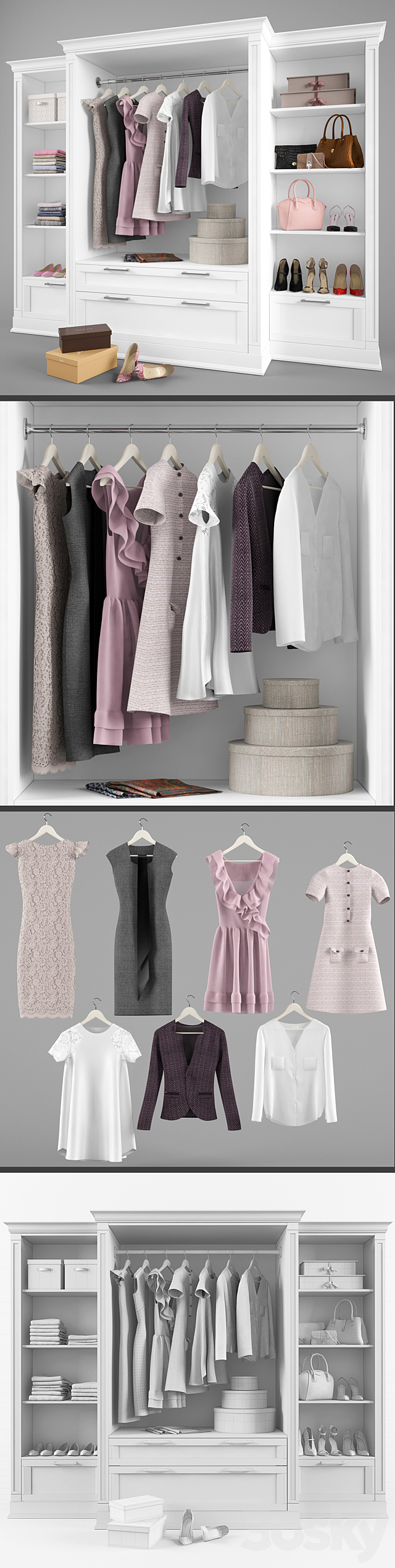 Wardrobe 1 3ds Max - thumbnail 2