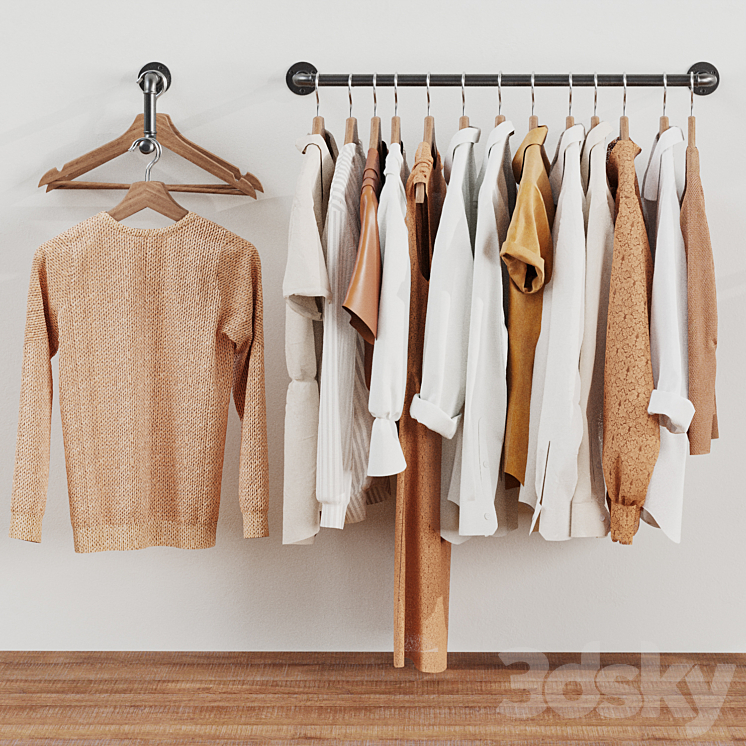 Wardrobe 18 clothes loft Clothes 3DS Max - thumbnail 1