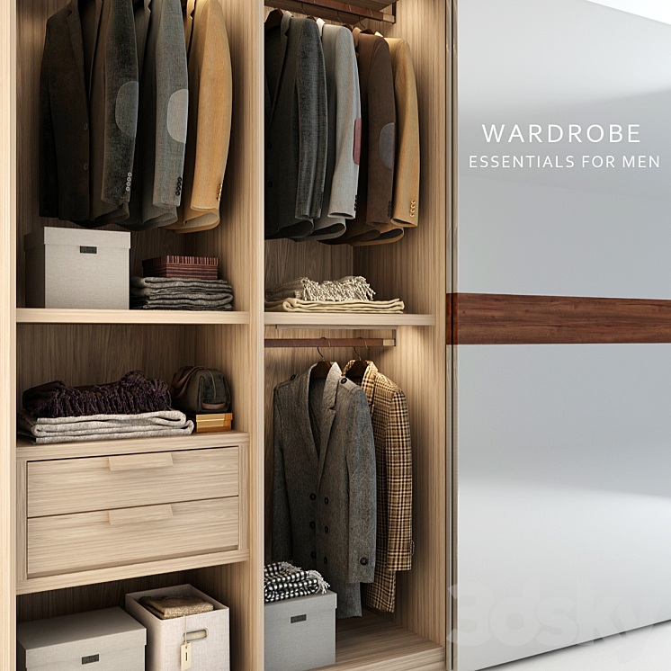 Wardrobe Essentials For Men 3DS Max - thumbnail 1