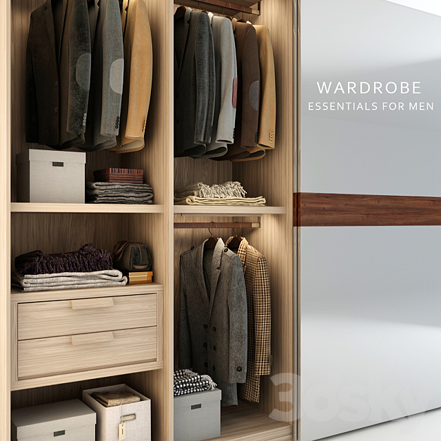 Wardrobe Essentials For Men 3DSMax File - thumbnail 1