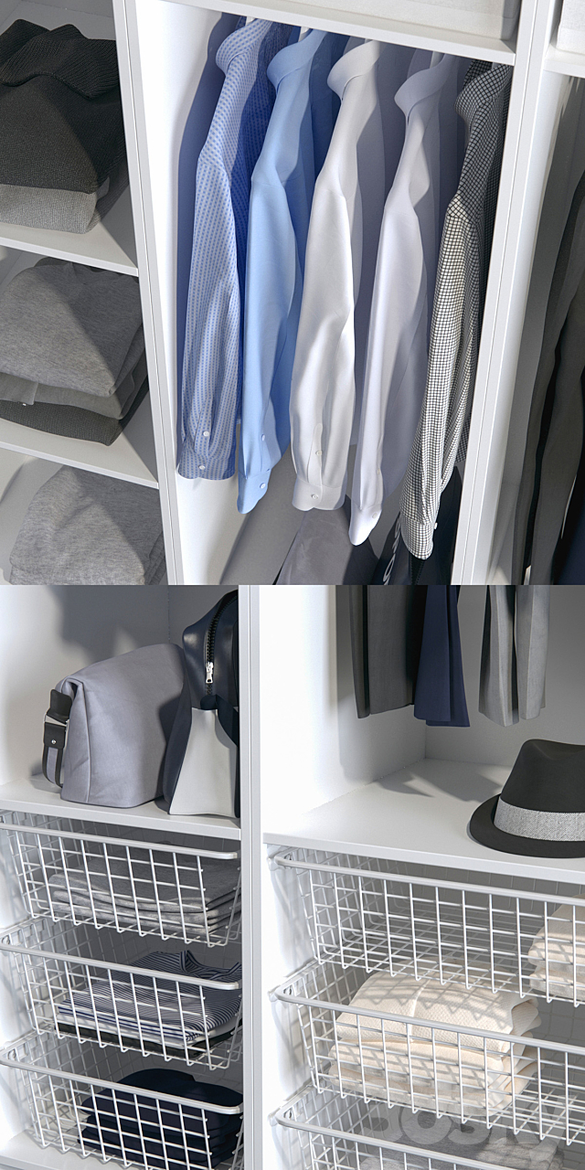 Wardrobe PAX from IKEA 3DS Max Model - thumbnail 2