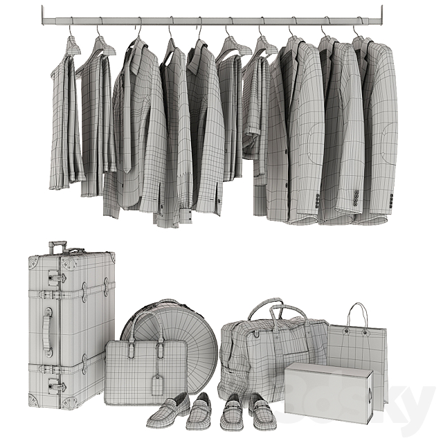 Wardrobe set 3ds Max - thumbnail 2