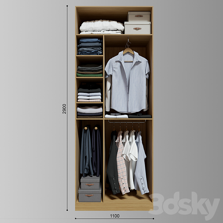 Wardrobe_clothes 3DS Max - thumbnail 1