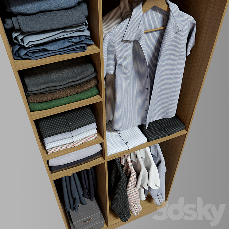 Wardrobe_clothes 3DS Max - thumbnail 2