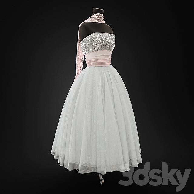 Wedding Dress 3ds Max - thumbnail 1