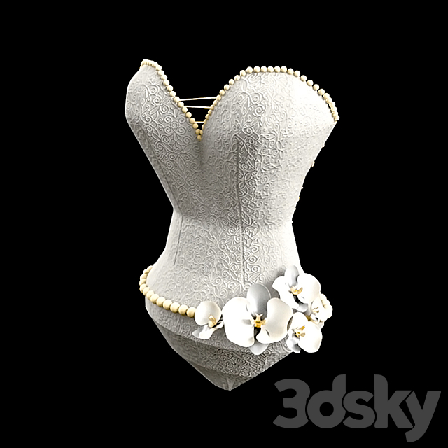 Wedding Dress 3DSMax File - thumbnail 2