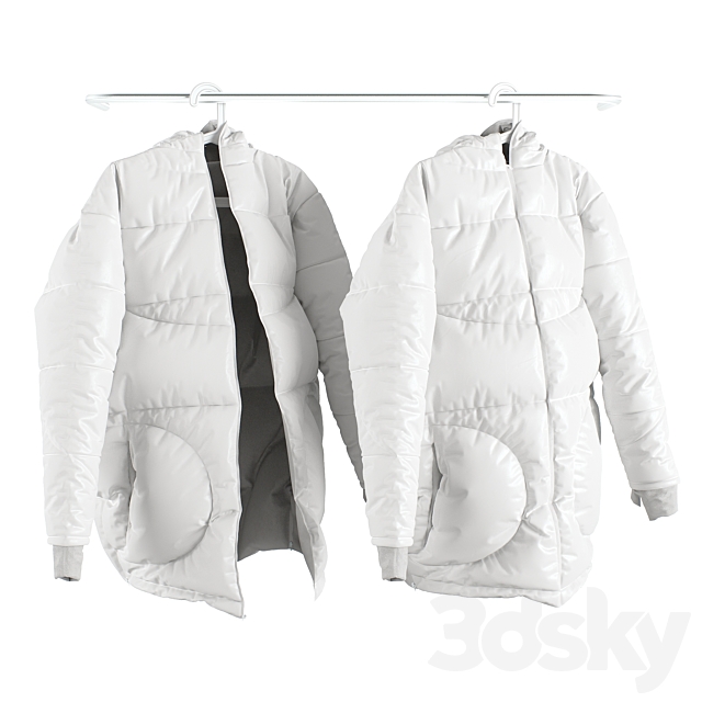 Winter jacket SONDR on a hanger 3DSMax File - thumbnail 1