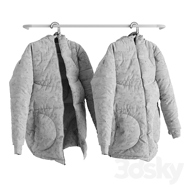 Winter jacket SONDR on a hanger 3DSMax File - thumbnail 6