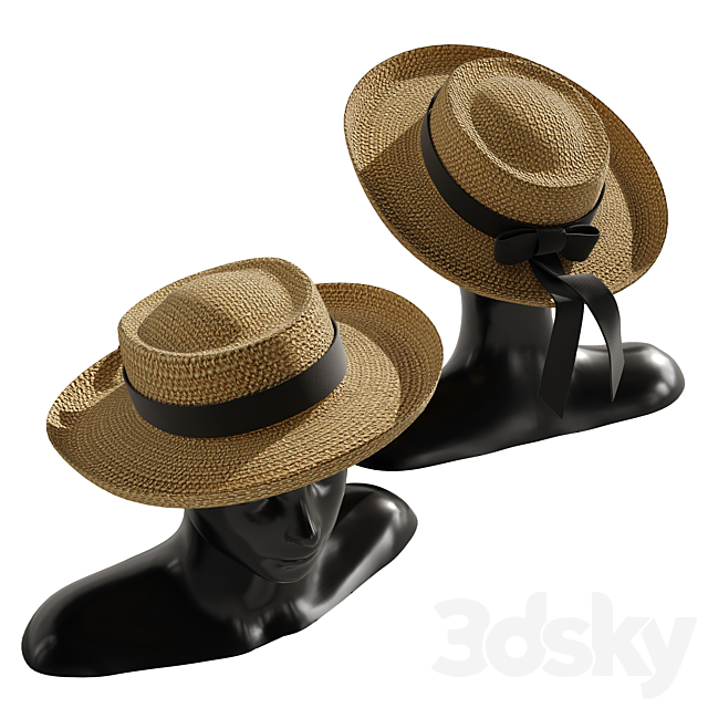 woman hat 4 3DSMax File - thumbnail 5