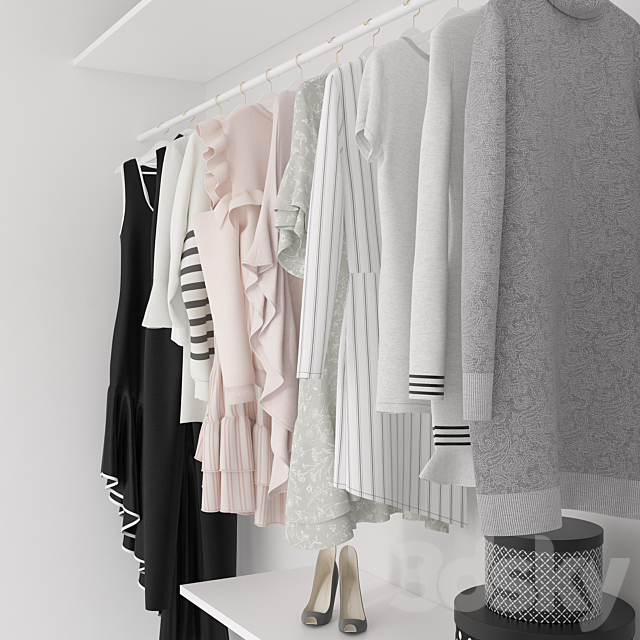 Woman’s wardrobe 3DSMax File - thumbnail 3