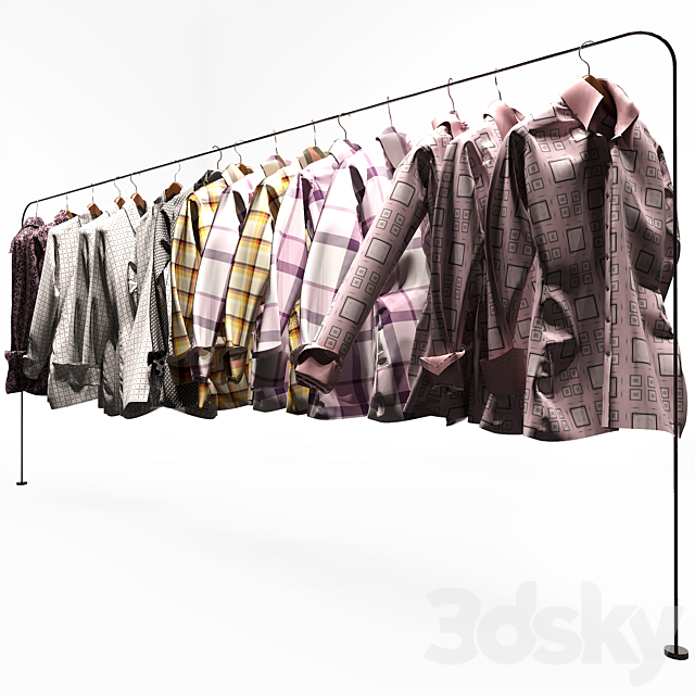 Women Shirts Shop _ dressing room 3DSMax File - thumbnail 3