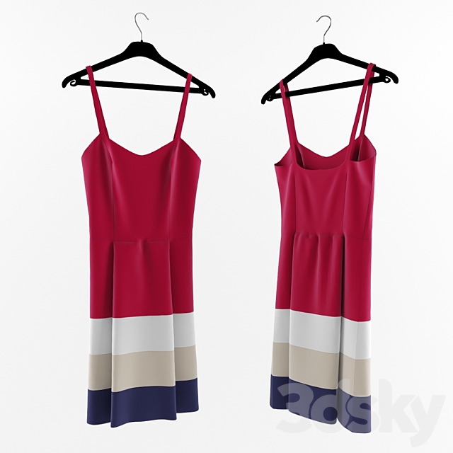 women’s clothing on hangers 3ds Max - thumbnail 3