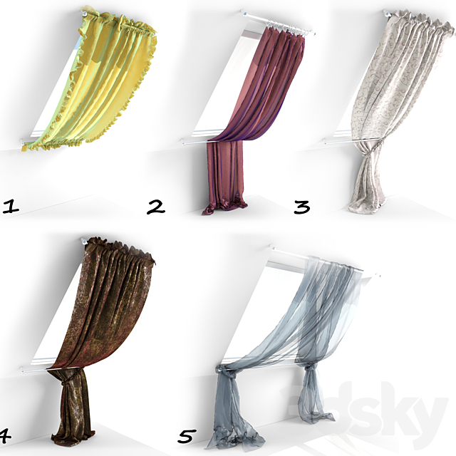 5 blinds for lofts 3DSMax File - thumbnail 1