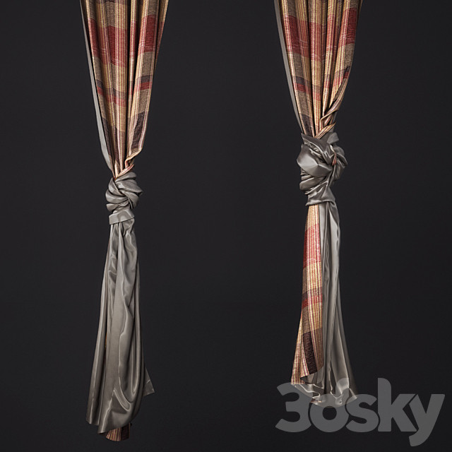 A set of curtains ?1 3DSMax File - thumbnail 2