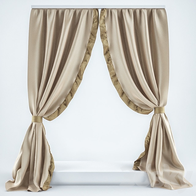 bedside curtain 3DSMax File - thumbnail 1