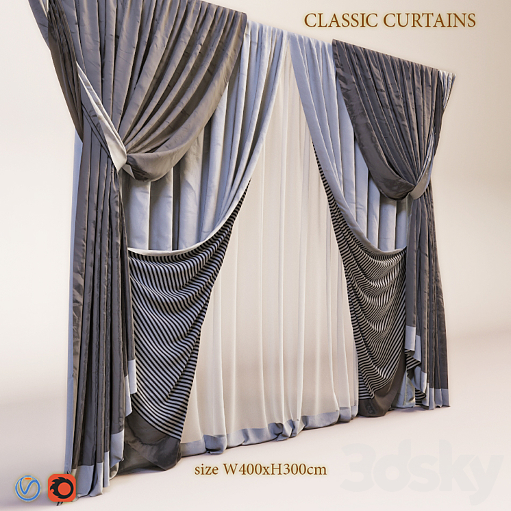 Blind with classical V20 3DS Max - thumbnail 2