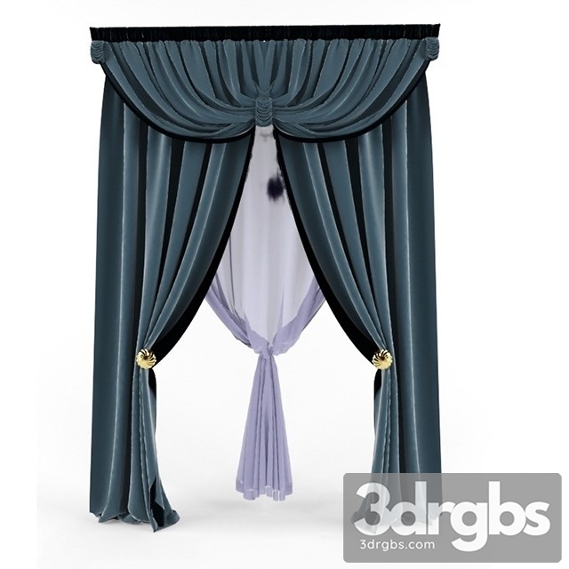 Classic Curtain 03 3dsmax Download - thumbnail 1