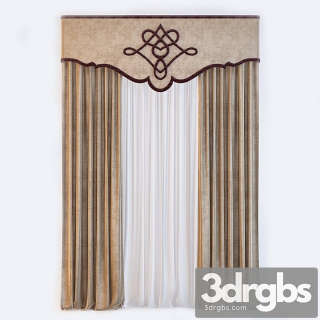 Classic curtain 3dsmax Download - thumbnail 1