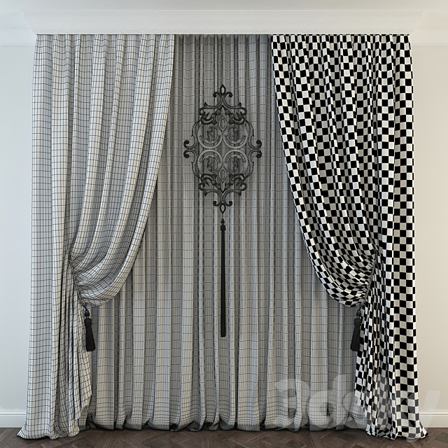 Classic curtain 3DSMax File - thumbnail 2