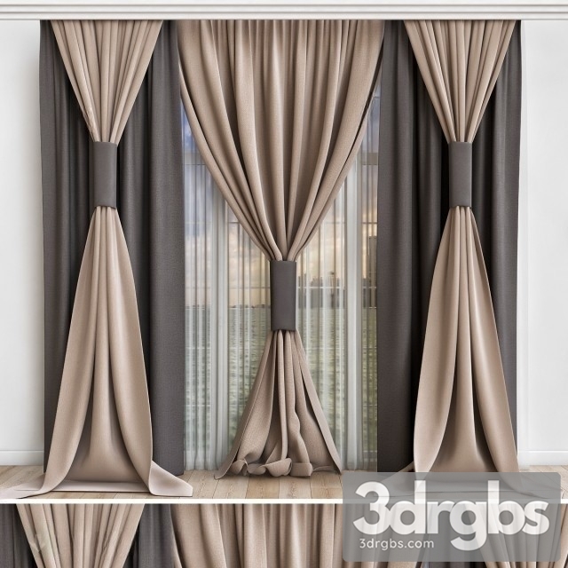 Classic Curtain Luxury 3dsmax Download - thumbnail 1