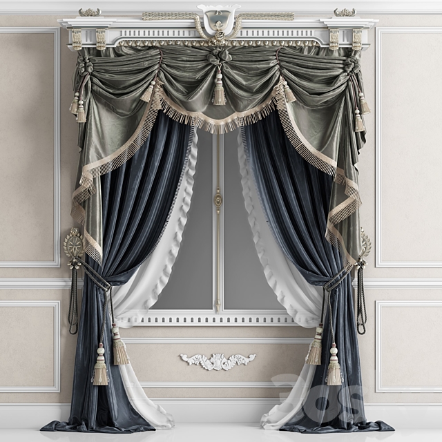 Classic Curtain_1 3DSMax File - thumbnail 1