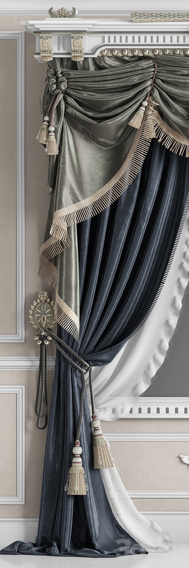 Classic Curtain_1 3DSMax File - thumbnail 2