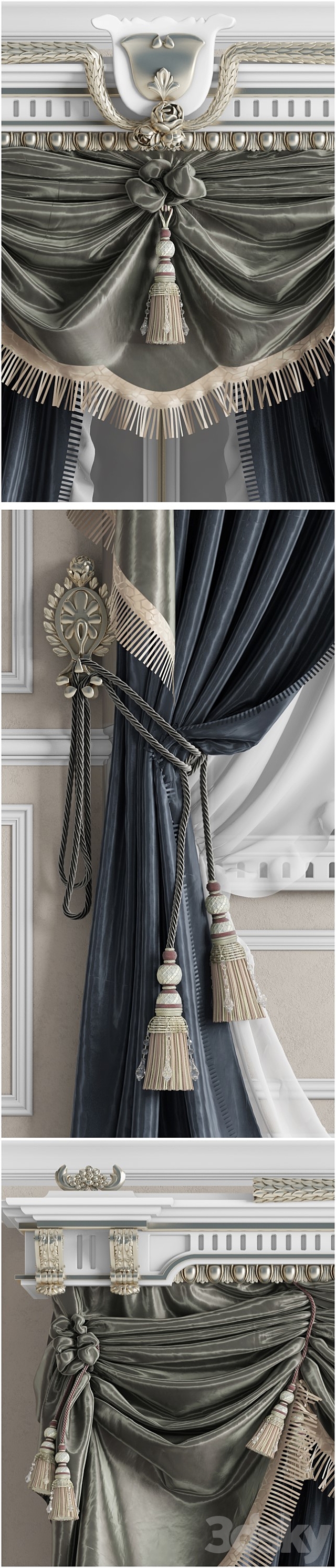 Classic Curtain_1 3DSMax File - thumbnail 3