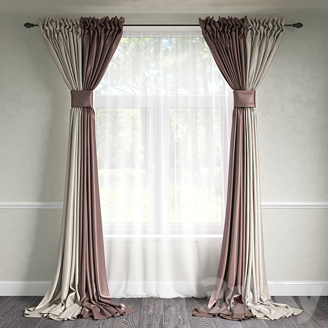 classic curtains 3DSMax File - thumbnail 2