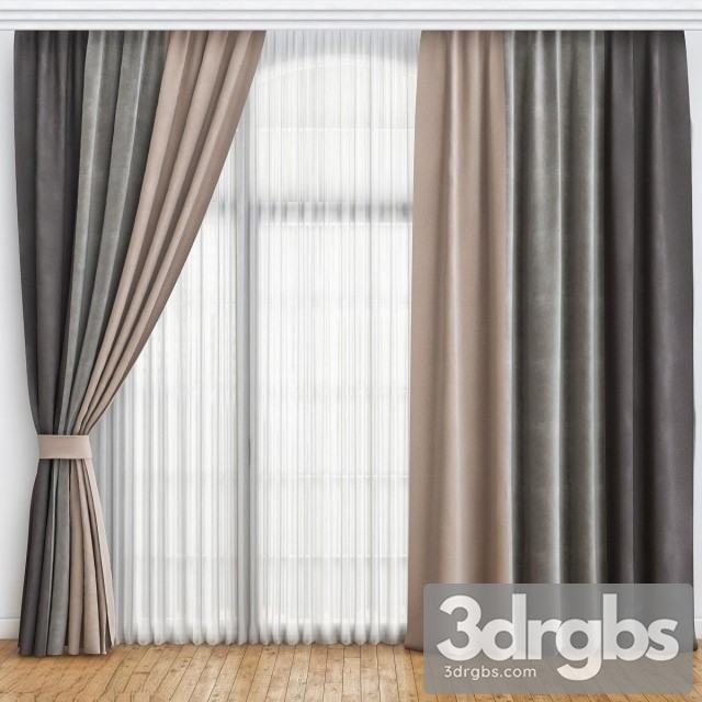 Color Felt Curtain 3dsmax Download - thumbnail 1