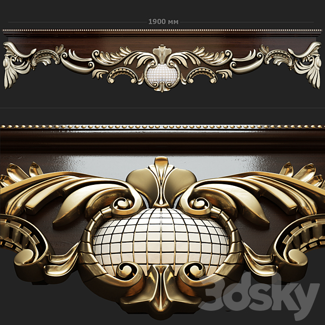 Cornice classic. 3ds Max - thumbnail 1