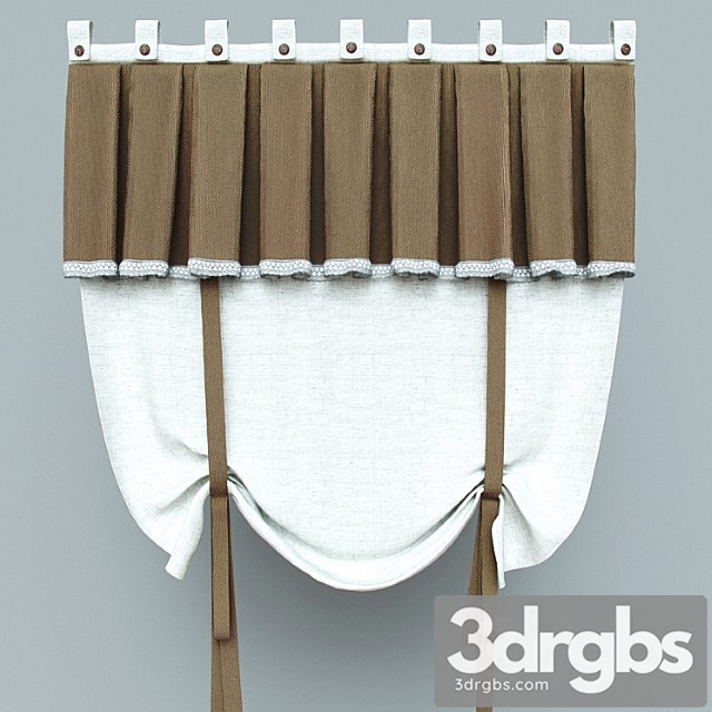 Country Style Curtains 3dsmax Download - thumbnail 1