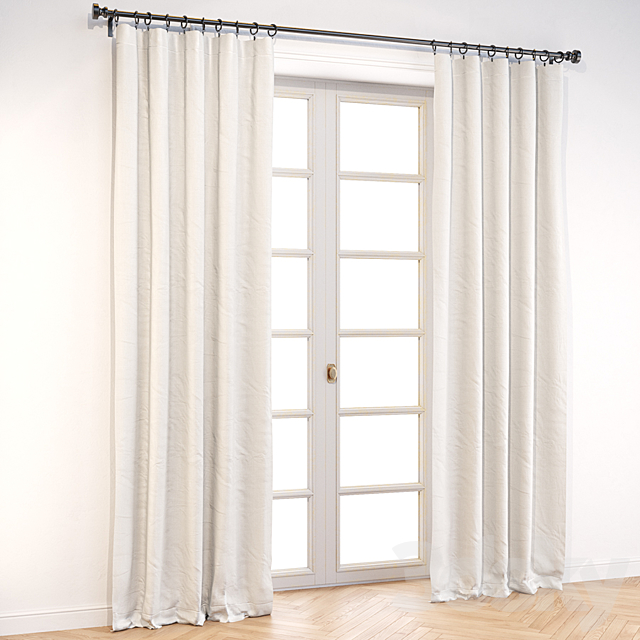 Crate and Barrel _ Silvana Blackout Curtain 3DS Max Model - thumbnail 5