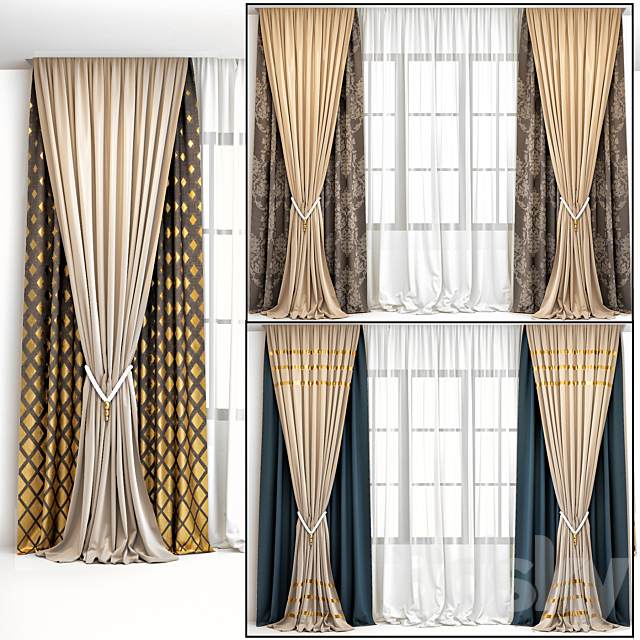 curtain 001 3ds Max - thumbnail 1