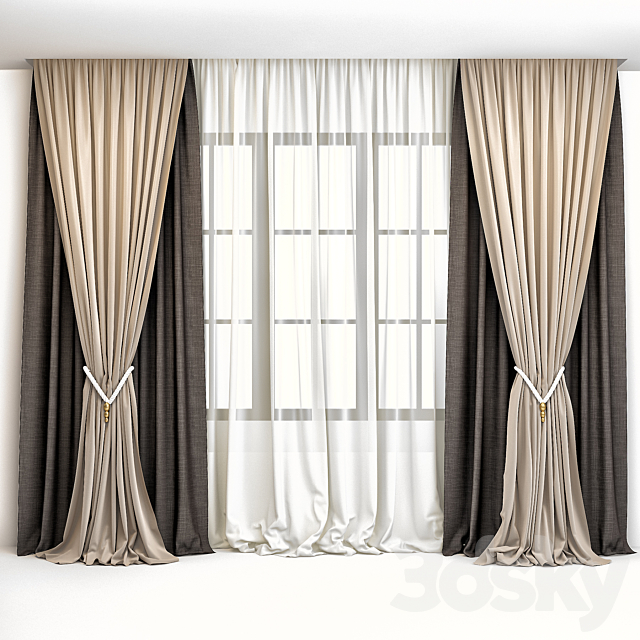 curtain 001 3ds Max - thumbnail 2