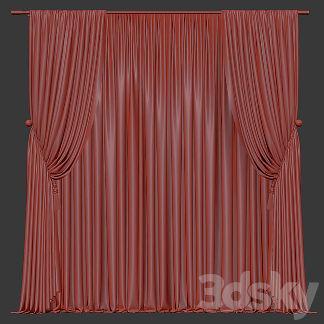 Curtain #012 3ds Max - thumbnail 3