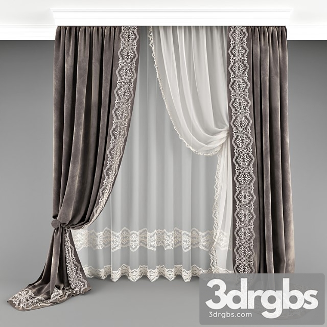 Curtain 012 3dsmax Download - thumbnail 1